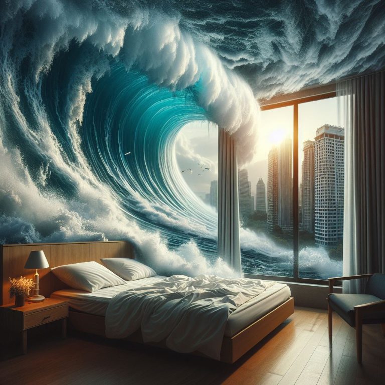 Soñar con tsunamis.Pesadilla y sueños con un tsunami.