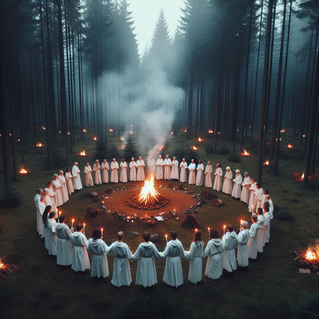 sueño que estoy en un ritual religioso